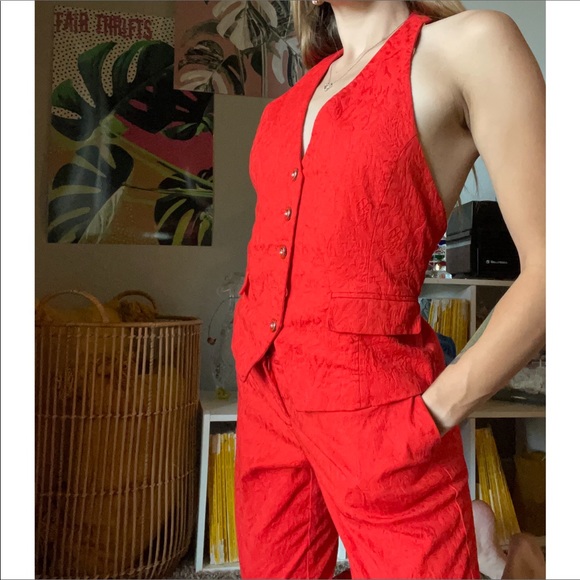 Patterned Vest 2 Piece Set - Picture 2 of 7